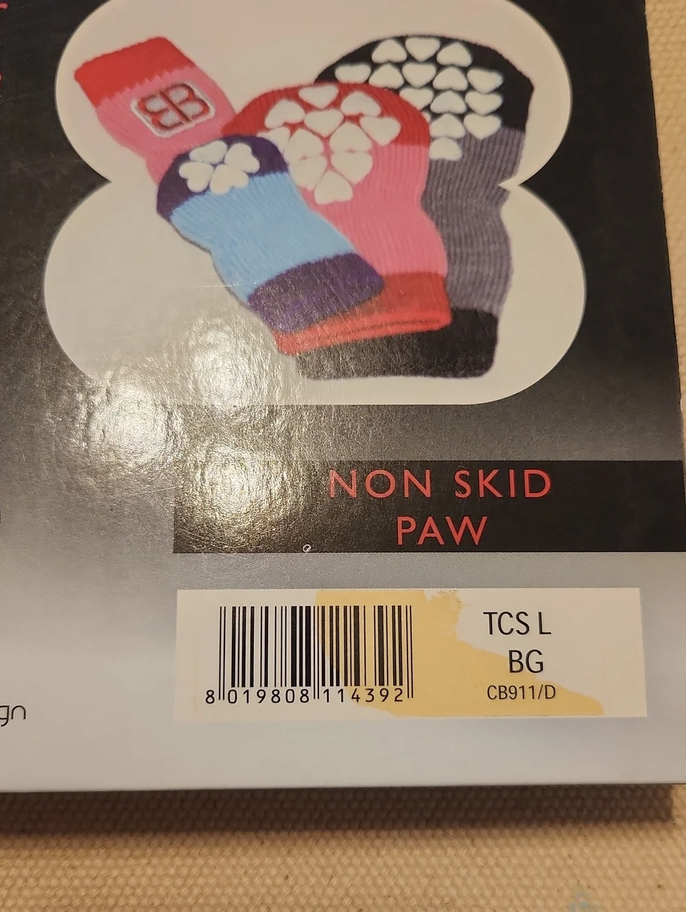 Pet Traction Control Socks Sz L